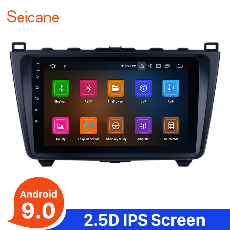 Seicane Android 8,1/8,0 автомобильное радио 9 дюймов gps AutoStereo для 2008-2015 Mazda 6 Ruiyi HD 1024*600 ips экран Bluetooth зеркальная поверхность подключение