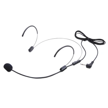 

Voice Amplifier Loudspeaker Studio Microphone Lectures Headset Dual Hook Portable Guide Hand Free Detachable Wired Teaching
