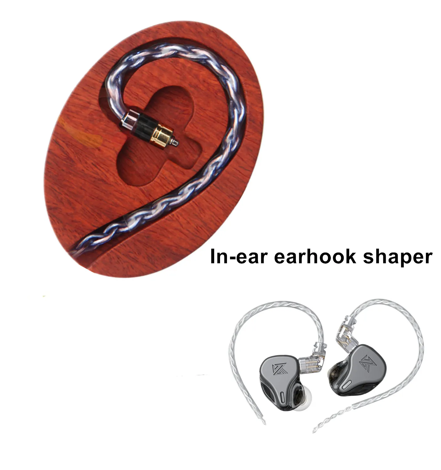 Upgrade Line Ear Hook Shaper Safflower Pear Solid Wood Carved Arc In-ear Ear Accessories earphone accessories earphone accessories
