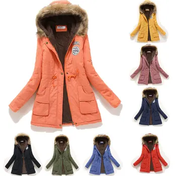 

Womens hot sale cotton coat autumn winter wind calibration long-sleeved lamb wool cotton clothing