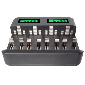 

8 Slots Lcd Display Usb Smart Battery Charger For Aa Aaa Sc C D Size Rechargeable Battery 1.2V Ni-Mh Ni-Cd Quick Charger