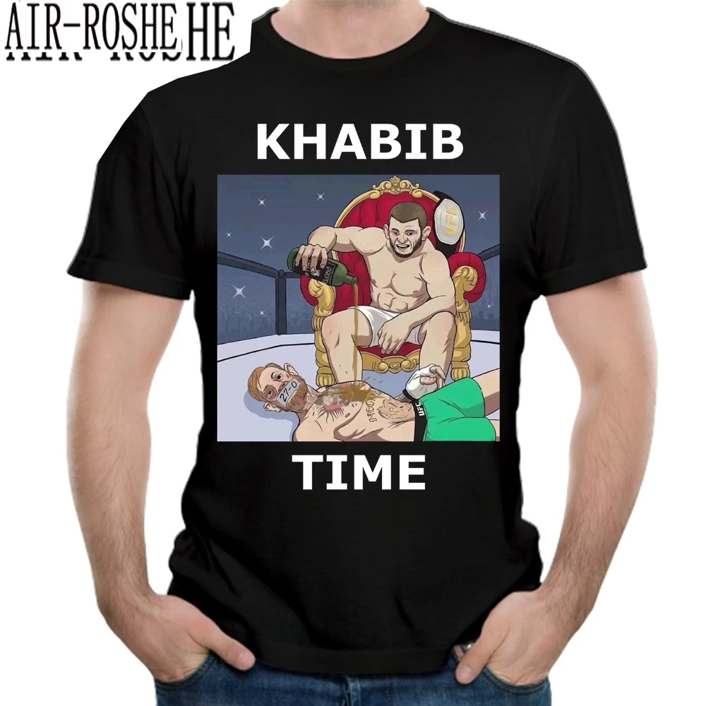 

Khabib Nurmagomedov Humiliates Conor Mcgregor Funny UFC Design T-shirt Unisex Natural Cotton O-neck Short Sleeve