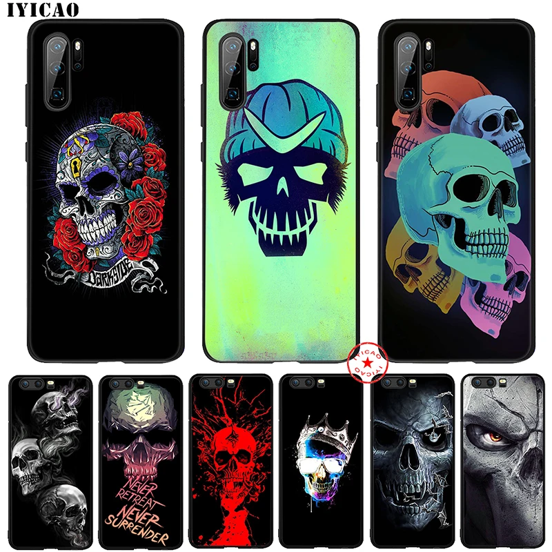 IYICAO жуткий Череп Мягкий чехол для huawei P30 P20 P10 P9 P8 Lite Pro P Samrt Z плюс 2019 2018 2017 2016 2015 |