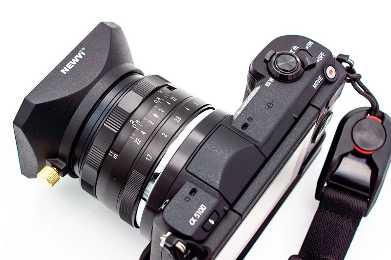 В стиле ретро на квадратном Форма объектив Резьбовая бленда для Olympus OMD EM10 OM D E M5 M10