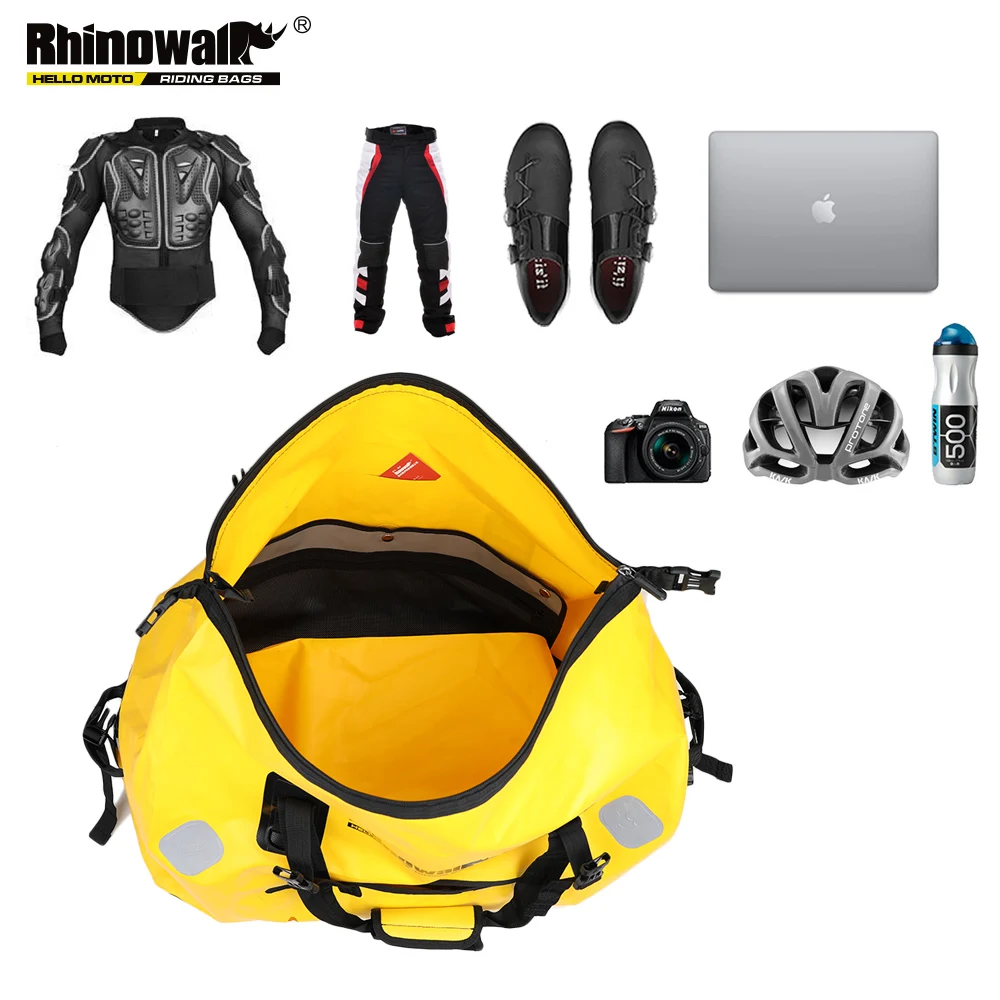 Новинка 2020 водонепроницаемая сумка Rhinowalk 65л прочная вместительная мотоциклетная