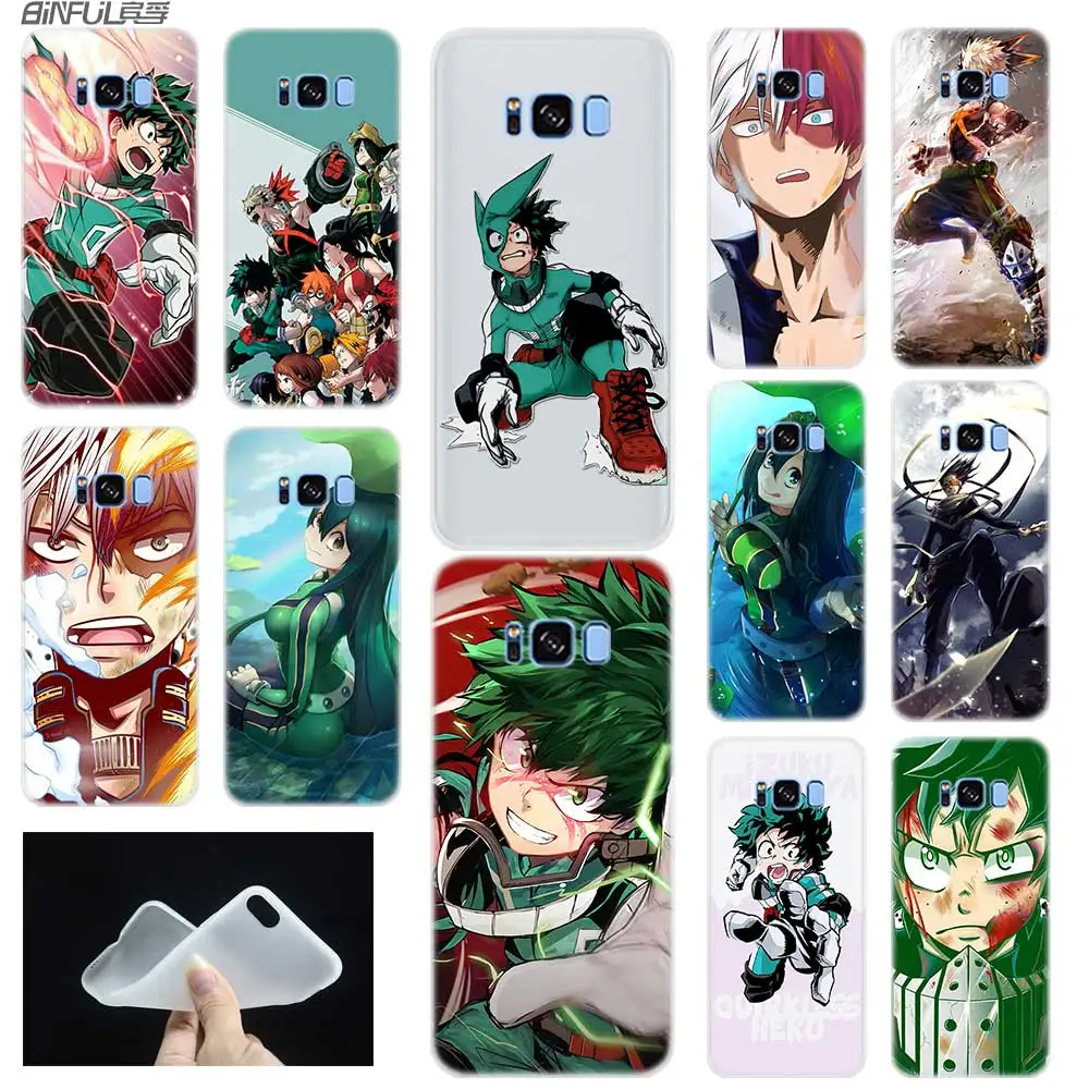 Мягкий ТПУ чехол Boku no Hero Академия для Samsung Galaxy S7 Edge S8 S9 S10 S20 S30 Plus Lite E Funda|Бамперы| |