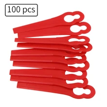 100pcs Red Replace Plastic Blades Pendants Cutter For Florabest Cordless Grass Trimmer Brushcutter Garden Tool Accessories 100pcs Red Replace Plastic Blades Pendants Cutter For Florabest Cordless Grass Trimmer Brushcutter Garden Tool Accessories