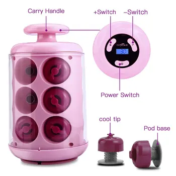 

12 Rolls Pea Curler Personal Electric Hair Curler Silicone Automatic Rollers Clipless Rollers Convenient Fast Heat Pink