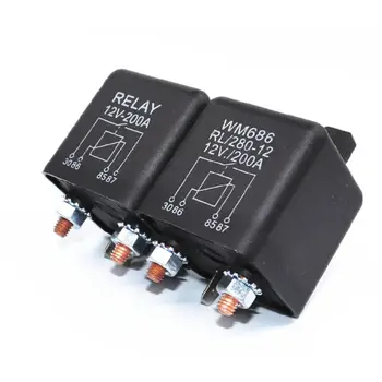 

RL280 Car Emergency Power Starting Relay DC 12/24V 1.8/4.8W 200A High Current Power Start/Continuous Relay for Vehicle