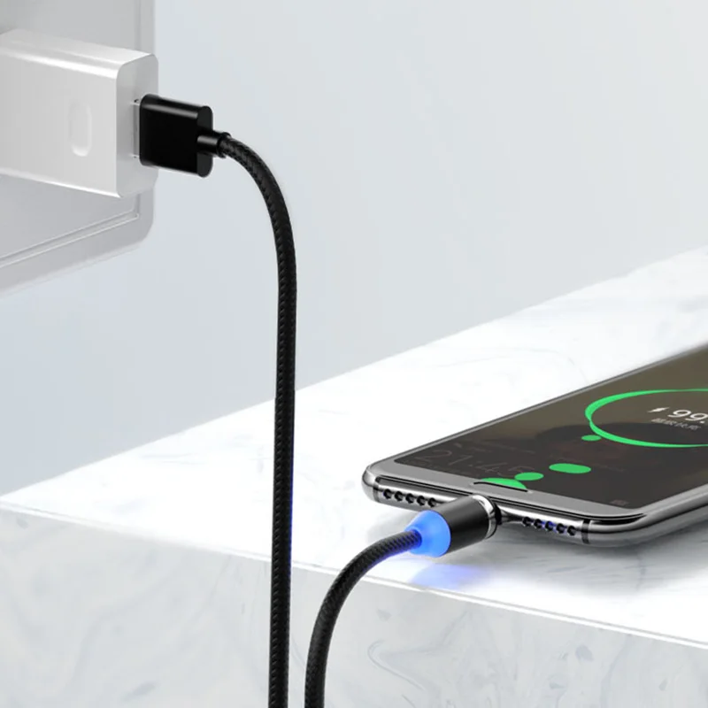 Круглый Магнитный Кабель адаптер для Samsung Galaxy S20 S10 S9 S8 S7 S6 Plus Ultra Note 10 9 8 5 Lite Micro USB Type