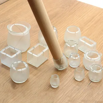 

1pc Table Chair Leg Mat Silicone Non-slip Table Chair Leg Caps Foot Protection Bottom Cover Pads Wood Floor Protectors