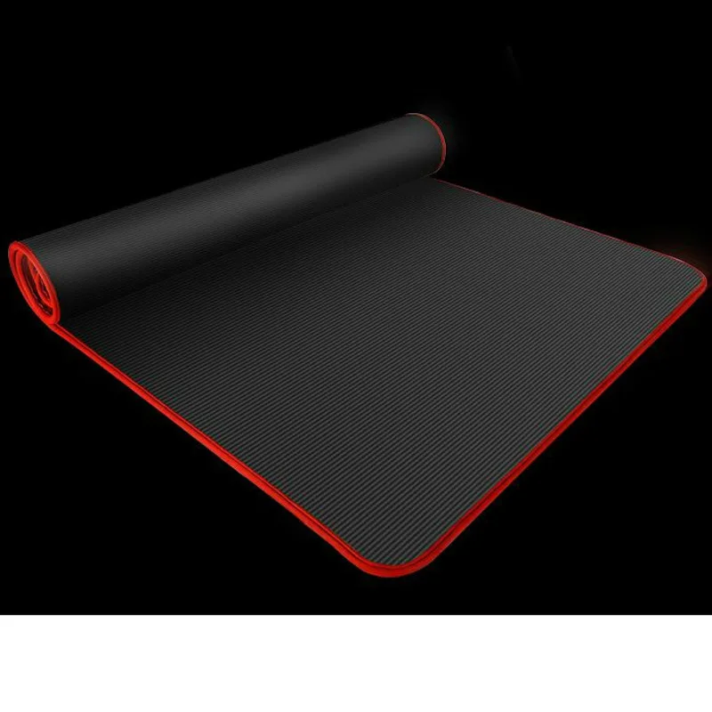 15mm Thickened Men Yoga Mat Carpet Edge-covered Non-slip Fitness Pad For Yoga Beginner Gym Exercise Mat With strap