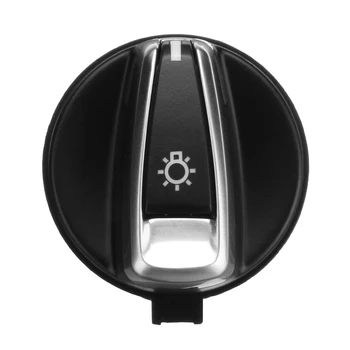 

1x Car Chrome AUTO Head Light Switch Rotation Button For BMW 1 E88 E82 3 E90 E91 X1 E84 Head Control Konb Button Light Switch