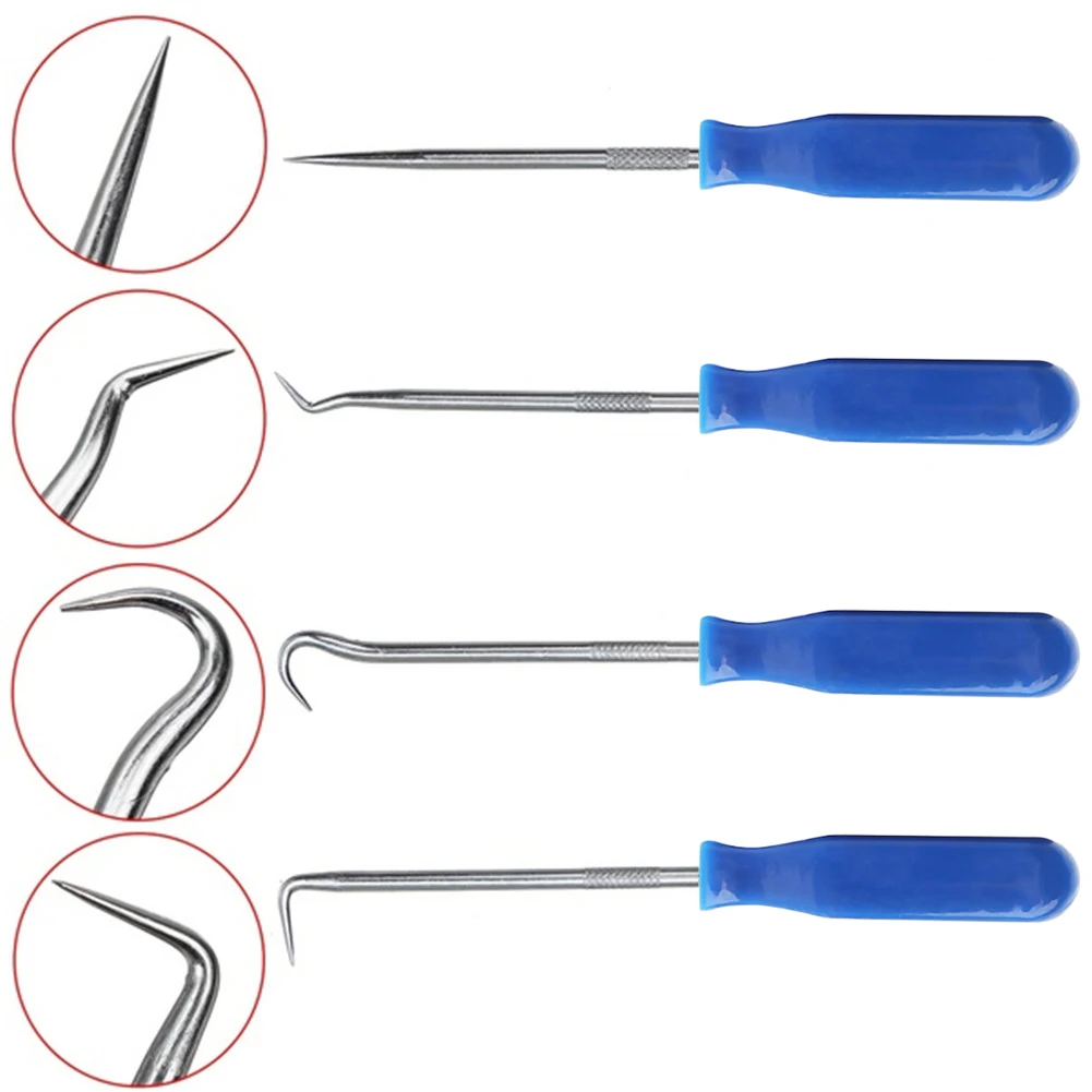 Car Auto Vehicle Oil Seal Screwdrivers Set O-Ring Seal Gasket Puller Remover Pick Hooks Tools oil seal screwdrivers 4Pcs 135mm