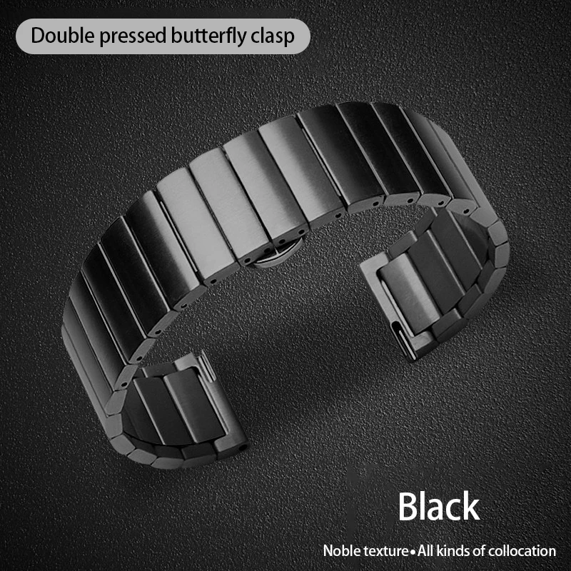 Подходит для huawei watch magic width браслет из нержавеющей стали для huawei GT-GT2 B5 металлический магнитный ремешок Amazfit - Цвет: black