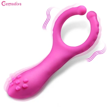 G spot Anal Dildo Vibrator Male Penis Stimulator Vibrators Masturbation Clip Magic Wand Vibrator Adult Sex Toys for Men Couples 2