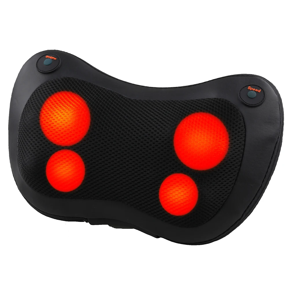 Relaxation Massage Pillow Vibrator Electric Shoulder Back Heating Kneading Infrared therapy shiatsu Neck Massage New