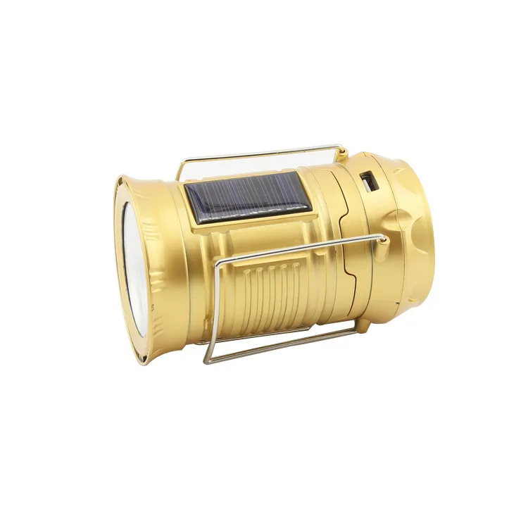

New Style Solar LED Camping Lamp Colorful Stage Rechargeable Lantern Outdoor Hand Emergency Lighting lu ying zhang