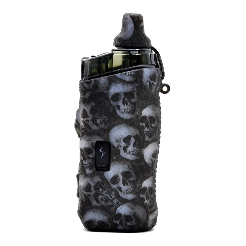 Защитный силиконовый чехол для Geekvape Aegis boost нескользящий с текстурой черепа