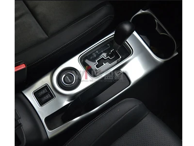 Silver color Для Mitsubishi Outlander 2013- интерьерные молдинги крышка шестерни держатель для стакана хромированный автомобильный Стайлинг Аксессуары ABS - Цвет: Silver color