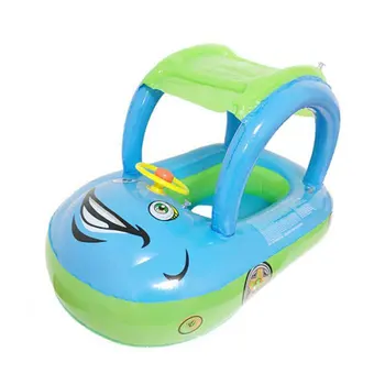 

Life Buoy Inflatable Baby Toddler Float Seat Boat Tube Ring Car Sun Shade Water Swimming Pool Cartoon Portable Chairs