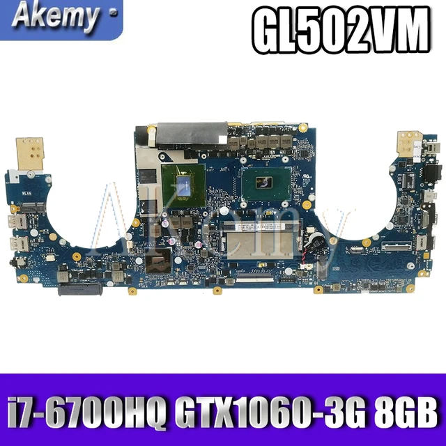 $US $458.34  GL502VM motherboard REV:2.0 For ASUS GL502VM GL502VML Laptop motherboard HM170 I7-6700HQ GTX1060/3G