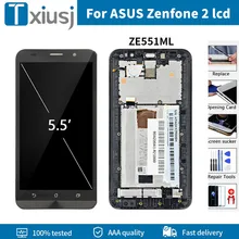 Écran tactile LCD avec châssis, 5.5 pouces, pour ASUS Zenfone 2 ZE551ML Z00AD, Original=