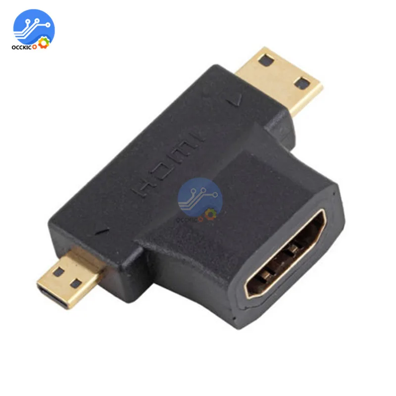 3 в 1 переходник с HDMI мама на Mini папа/микро папа|Кабели HDMI| |