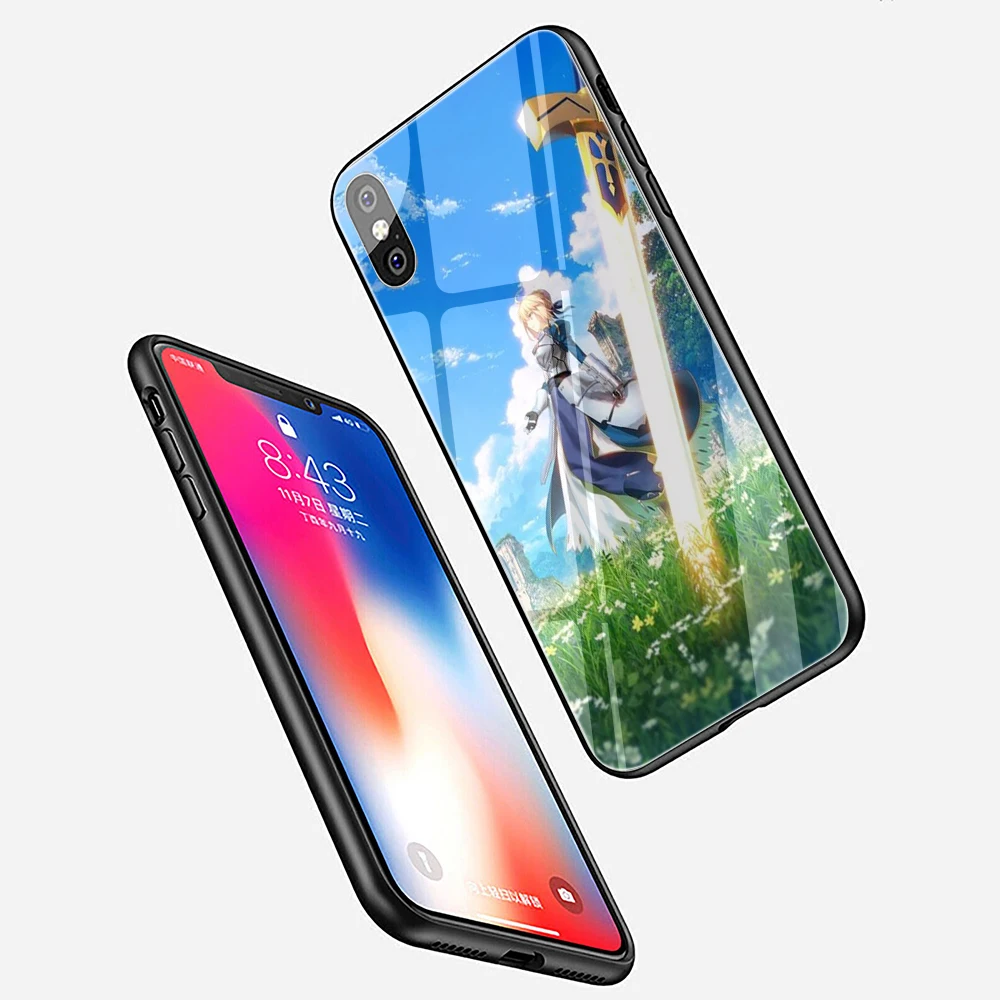 Чехол для телефона EWAU Fate Stay Night из закаленного стекла для iPhone 5 5S SE 6 6s 7 8 plus X XR XS 11 pro Max