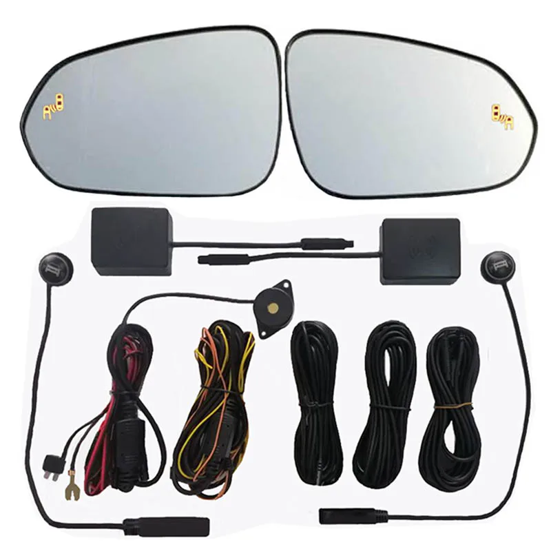 US $182.24 Blind Spot Detector Side Mirror Glass Assist Radar Sensor LED Indicator Light Warning For ES lc ls ct 200 300 500
