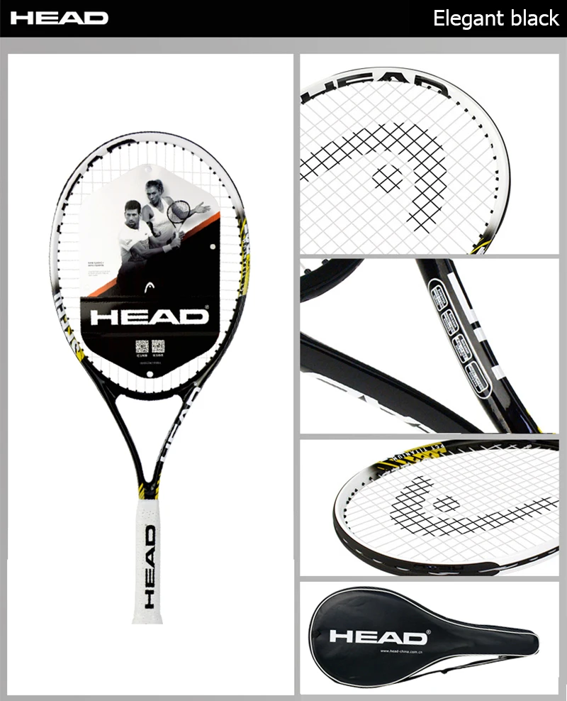 Оригинальная Теннисная ракетка, карбоновая Теннисная ракетка, Tenis Raquete HEAD Raquet Tenis Paddle 4 1/4, ракетка для тенниса