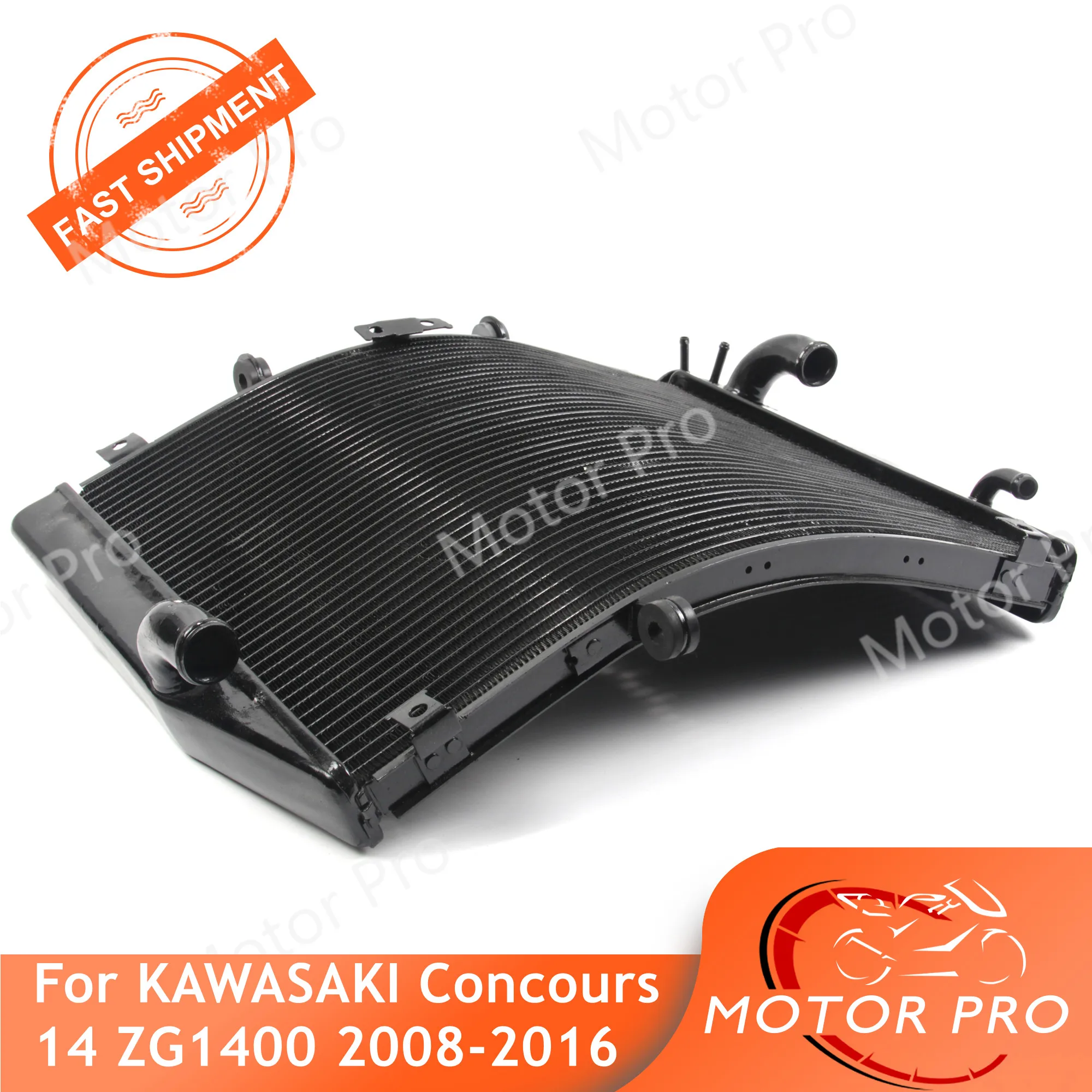 

Radiator For Kawasaki ZG1400 2008 - 2016 Cooling Cooler Motorcycle Concours 14 2010 2011 2012 2013 2014 2015 Ninja ZX14R ZX-14R