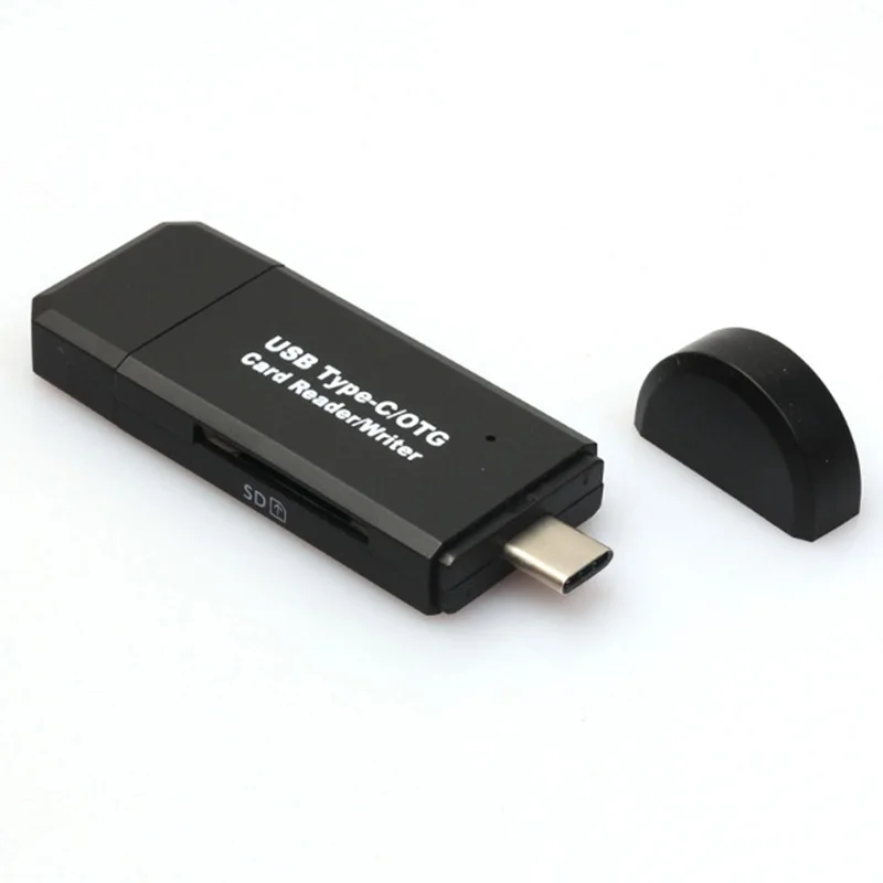 Портативный считыватель карт type-C SD/Micro SD складной USB OTG адаптер для ноутбука Macbook смартфон