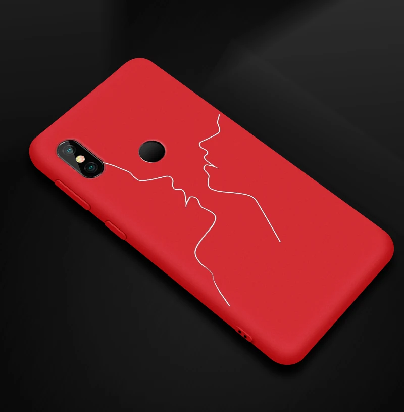 Для Xiaomi Redmi Note 4 4X7 6 Pro 4A 4X S2 тонкий матовый карамельный цвет задняя крышка для Xiaomi Mi A2 Lite силиконовый мягкий ТПУ чехол для телефона - Цвет: 23