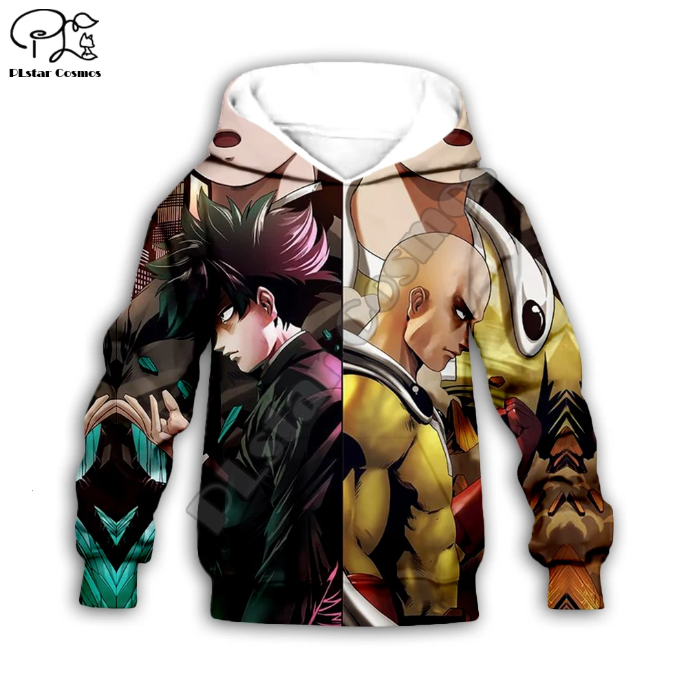 Детские толстовки с капюшоном с рисунком из аниме «One Punch Man» для маленьких мальчиков; Saitama Oppai; осенние толстовки с длинными рукавами с 3D принтом; одежда для детей