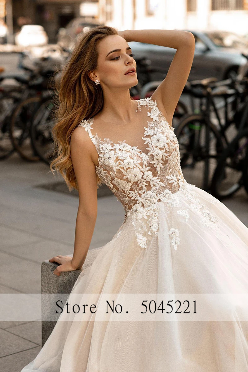 Verngo-A-Line-Wedding-Dress-Sleeveless-Flowers-Bride-Dress-Appliques-Lace-Backless-Wedding-Gowns-Elegant-Robe (2)