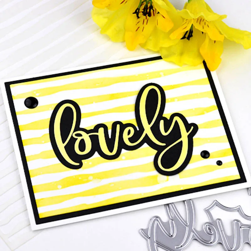 Lovely Word Metal Cutting Dies Stencils Die Cut For Card Making DIY New 2019 Embossed Crafts Cards | Дом и сад