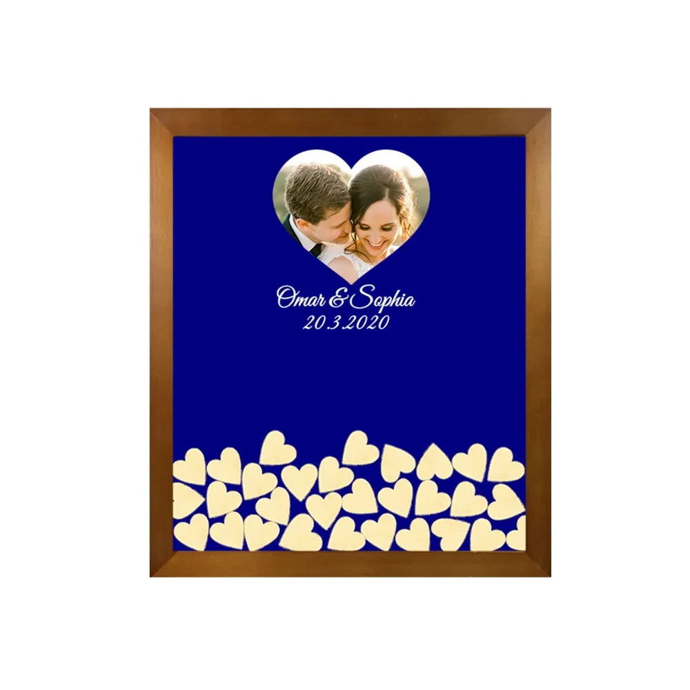 custom cherry frame 1 Набор тарелка для подписи креативная Сделай Сам свадебное фото персональная Фирменная Гостевая книга на заказ для дня рождения свадебное украшение - Цвет: custom cherry frame