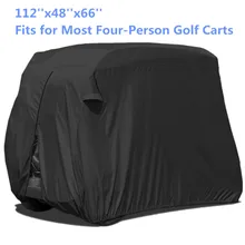 4 plazas de pasajeros funda para carrito de Golf 210D Oxford impermeable Club Car Roof Enclosure Covers Almacenamiento de equipo de Golf con cremallera 285X122X168cm