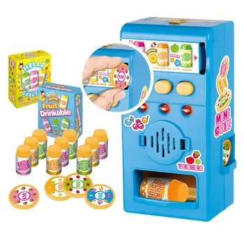 

Children Vending Machine Toy Simulated LED Sound Vending Machine Kit Pretend Play Education Toy