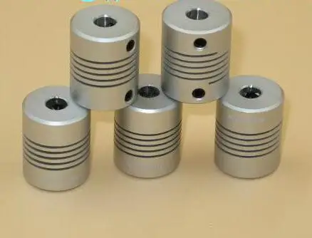 

Encoder Stepper Motor Thread Line Aluminum Alloy Elastic Coupling Outer Diameter 19 Length 24 Oxidation Marking