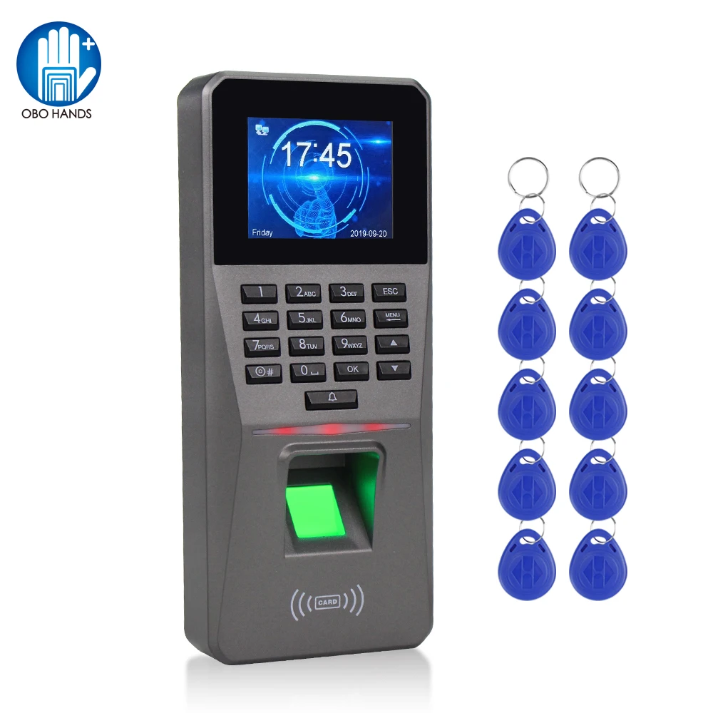 RFID Fingerprint Access Control Keypad TCP/IP/USB Access Control System Software Biometrics Password Card Reader Time Attendance