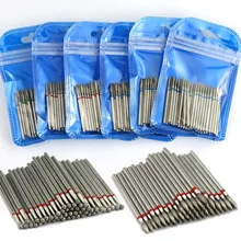 Perceuse à ongles diamant, ensemble de mèches de nettoyage pour cuticules, fraise pour manucure électrique, accessoires pour enlever la peau morte, 50 pièces