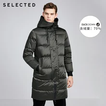 Отборная Мужская Зимняя парка пальто средней длины с капюшоном одежда с капюшоном пуховик S | 419412581