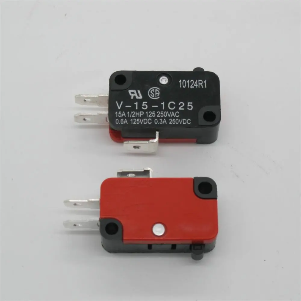 1 V-15-1C25 15A 250V/125V AC SPDT Мгновенный Кнопочный микро-концевой переключатель |