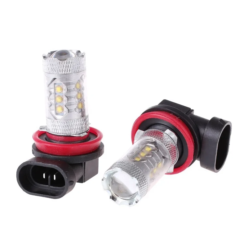 Светодиодный светильник 80W DC12V белый 9006 9005 16*3535 светодиодный светильник светодиодный потолочный светильник головной светильник тумана светильник, 2 предмета