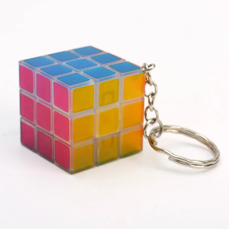 Zcube брелок мини 3x3x3 Magic Cube Логические Stickerless декомпрессии Скорость куб Прямая Cubo Magico ключ