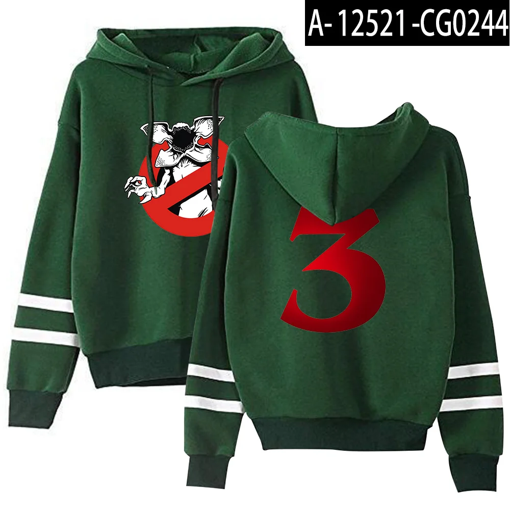 Stranger Things Fashion Printed Hoodies Women/Men Long Sleeve Hooded Sweatshirts Hot Sale Trendy Street Style Clothes - Цвет: Green