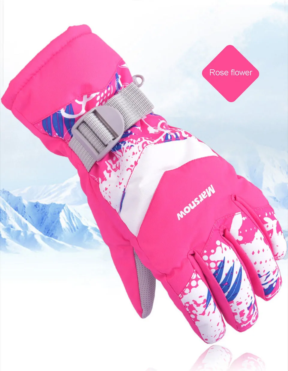 Зимние теплые перчатки для горного сноуборда, лыжные перчатки для мужчин и женщин, Лыжные рукавицы для холодного снега, водонепроницаемые, для снегохода, велосипеда, мотоцикла, снега