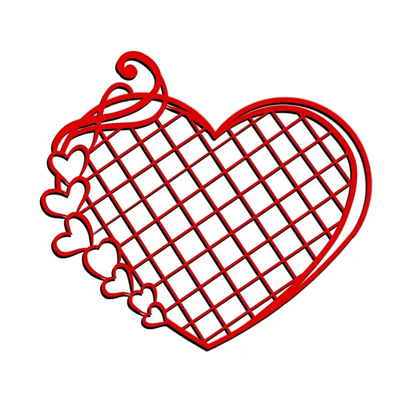 

YaMinSanNiO Hollow Heart Metal Cutting Dies Frame Background DIY Etched Dies Craft Paper Card Making Scrapbooking Embossing